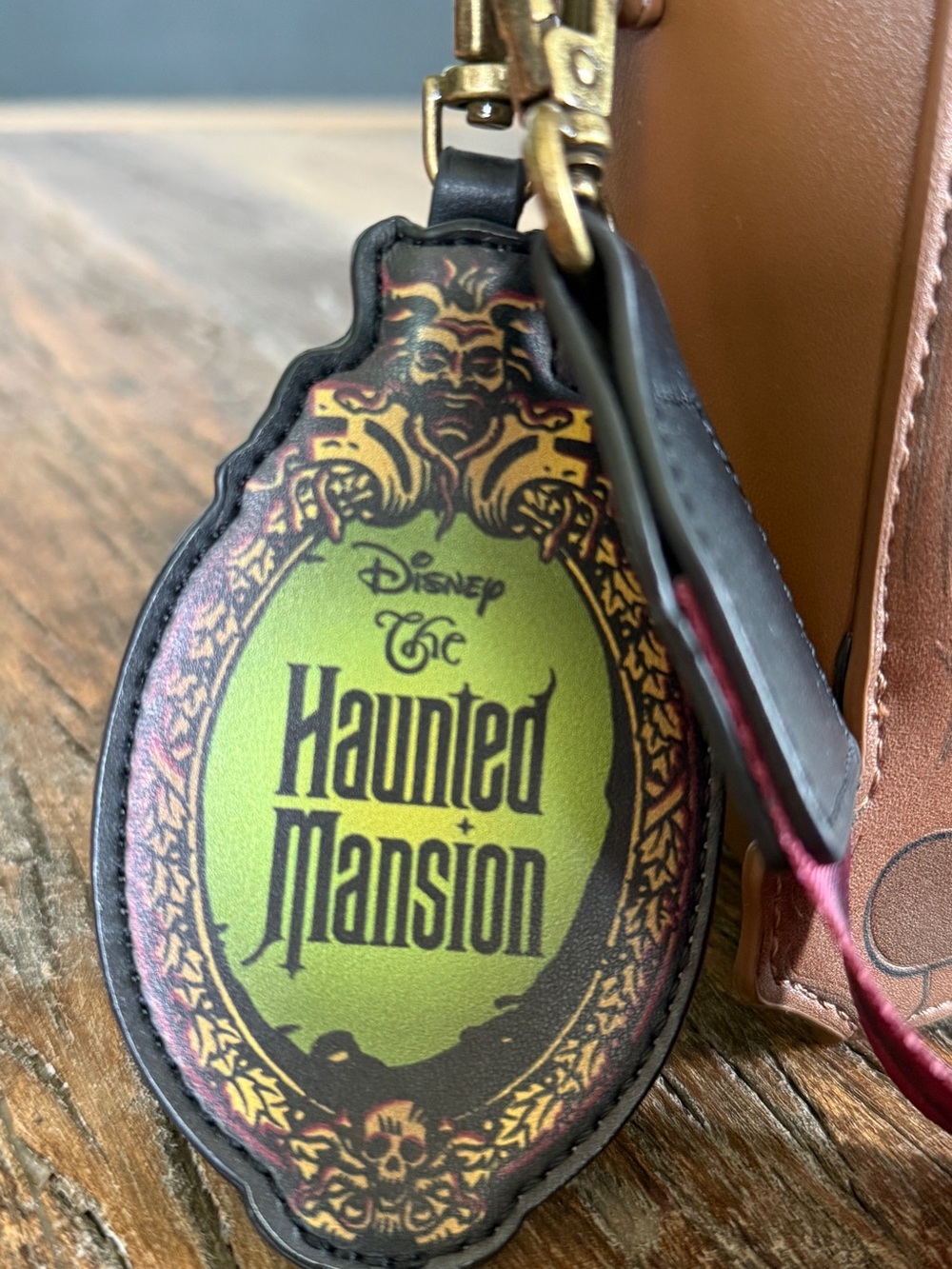 Loungefly Disney Haunted Mansion Clock Crossbody Bag, Glow-in-the-Dark - Picture 8 of 13